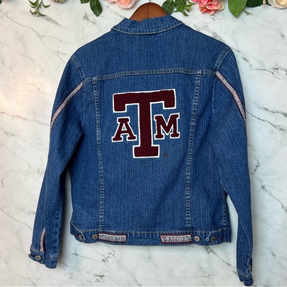 Denim Jacket with Texas A&M Logo